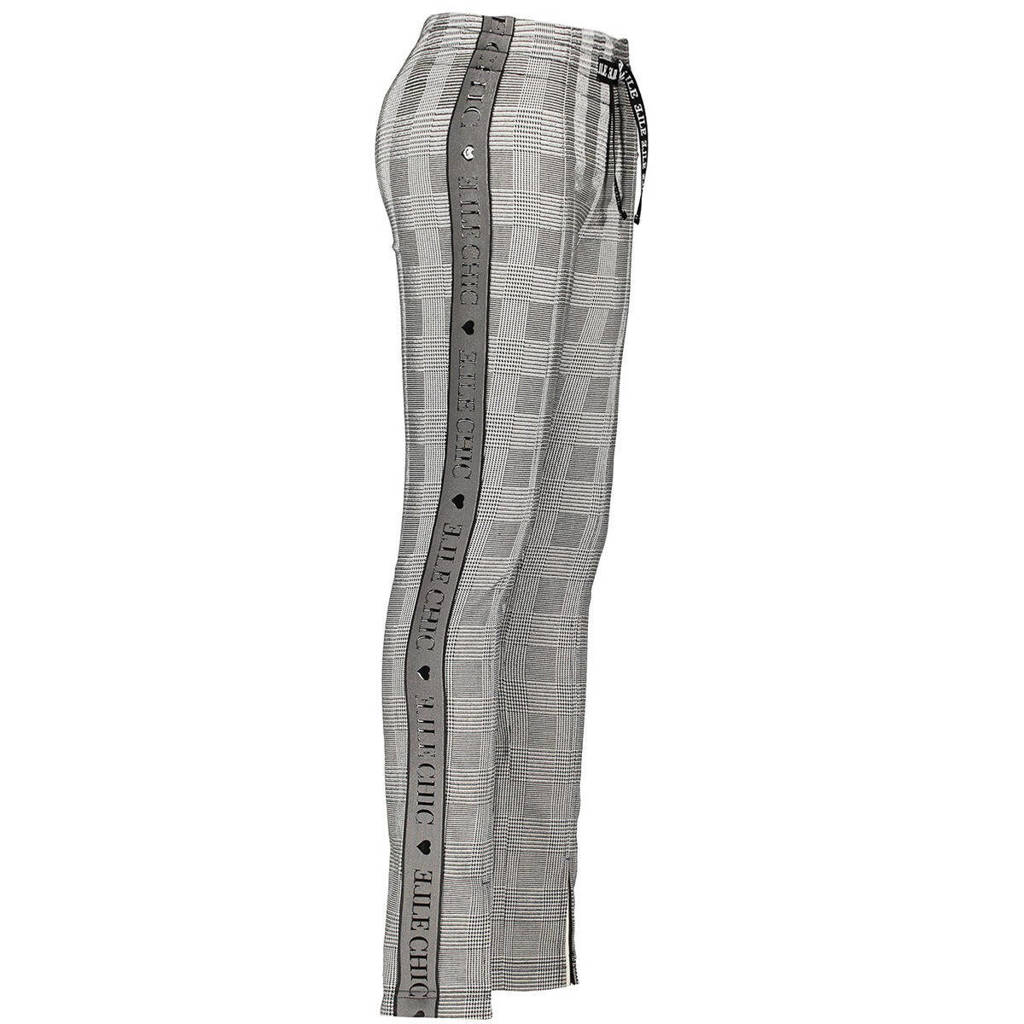 ELLE CHIC geruite broek zwart