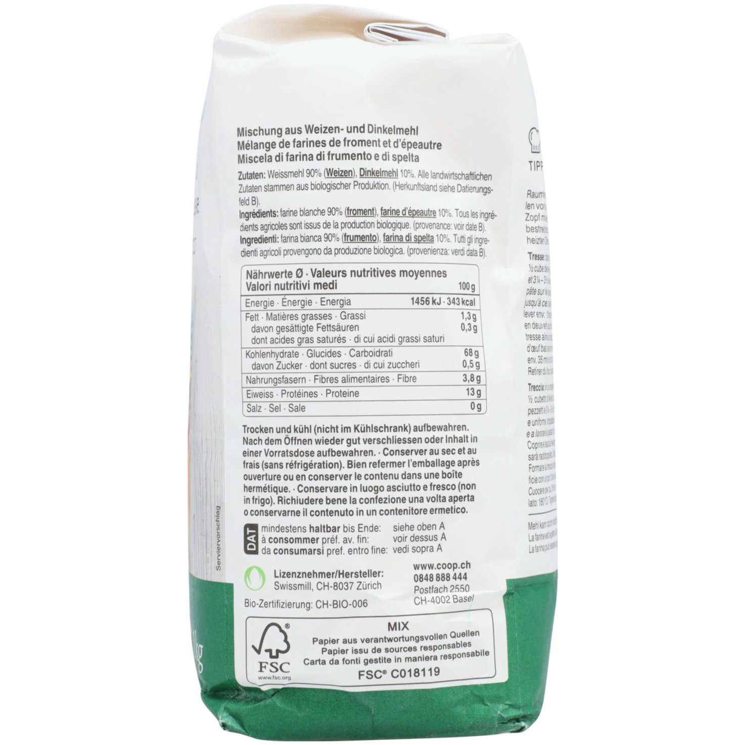 Naturaplan Bio Zopfmehl