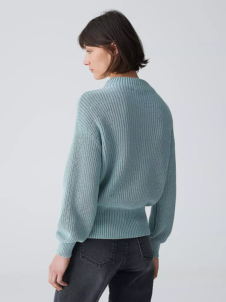 OPUS Rollkragenpullover PUFAMO hellblau