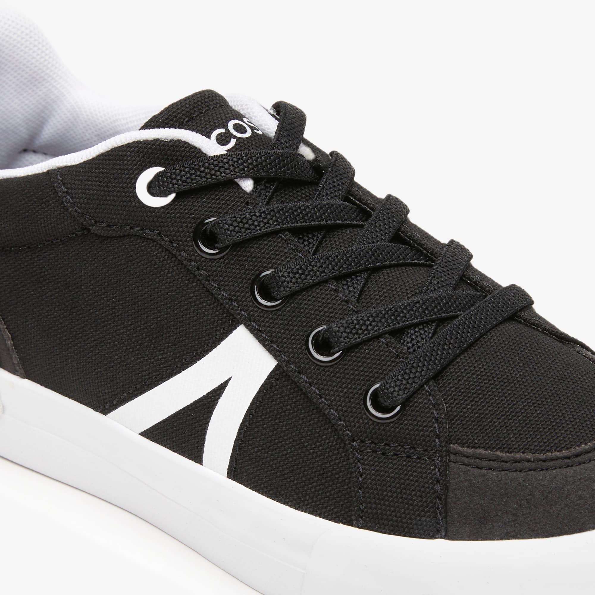 Sneakers L004 enfant Lacoste en textile Sneakers - Noir - Lacoste - Enfant