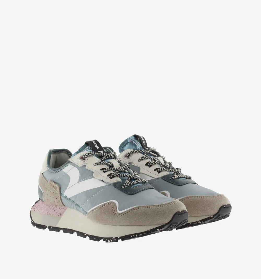 WING COULEURS PASTEL Baskets pour femmes avec détails en pierre ponce JEANS