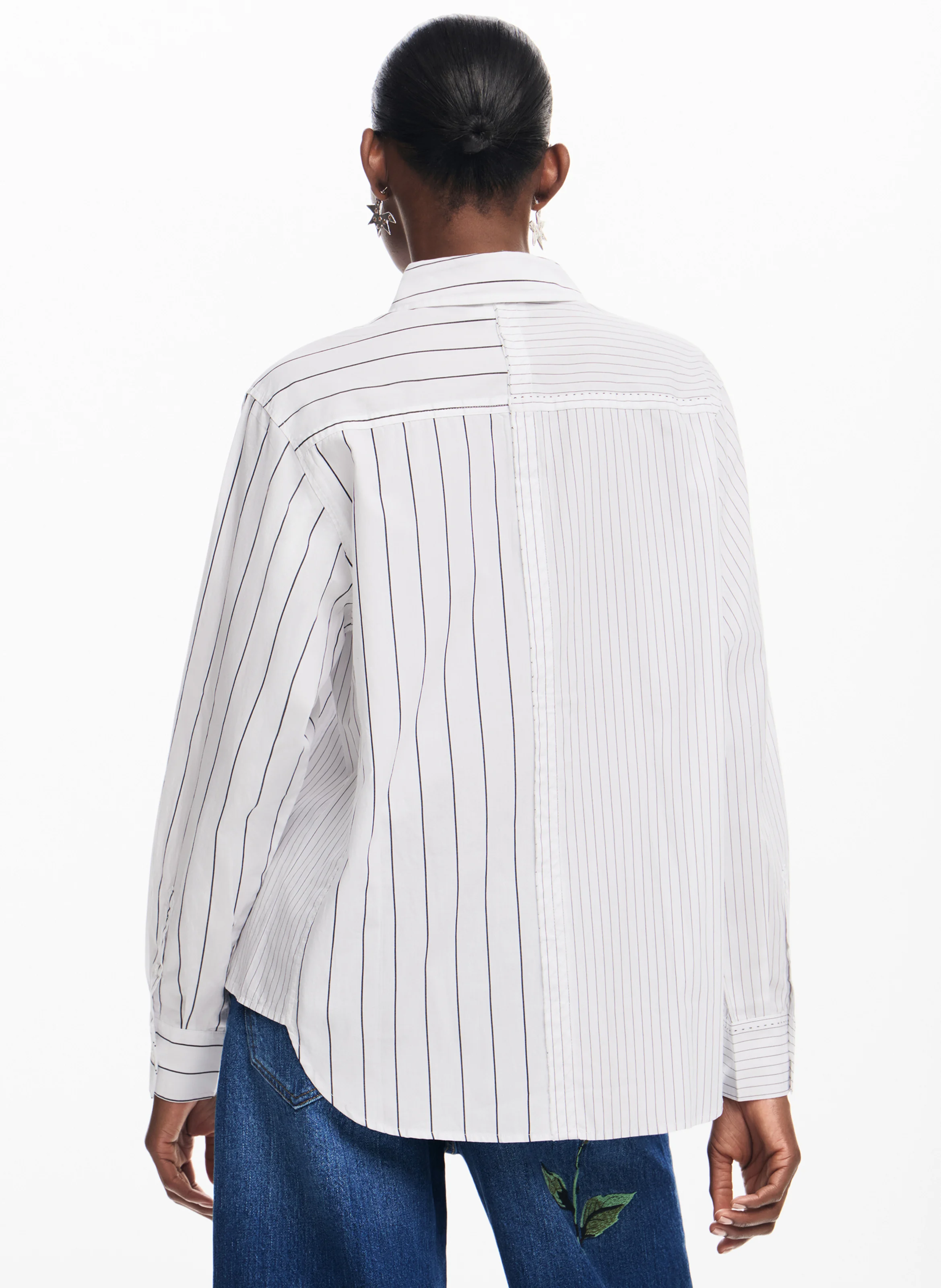 Chemise col classique en coton | Blanc