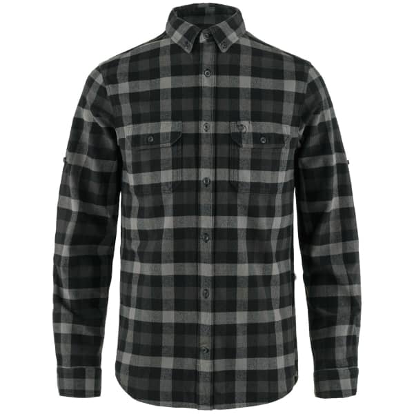 Chemise FJALLRAVEN SKOG SHIRT M BLACK-GREY