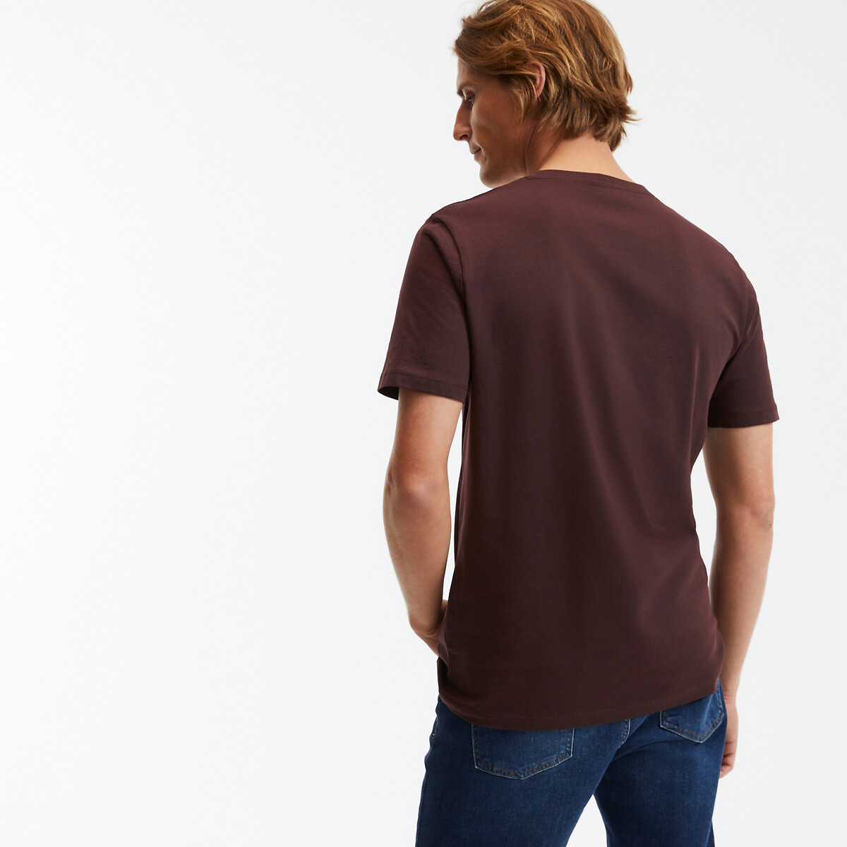 COLEÇÃO LA REDOUTE<br>Camiseta com motivo bordado, gola redonda e mangas curtas