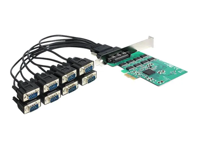 Delock PCI Express Card > 8 x Serial RS-232 - Seriel adapter - PCIe - RS-232 x 8