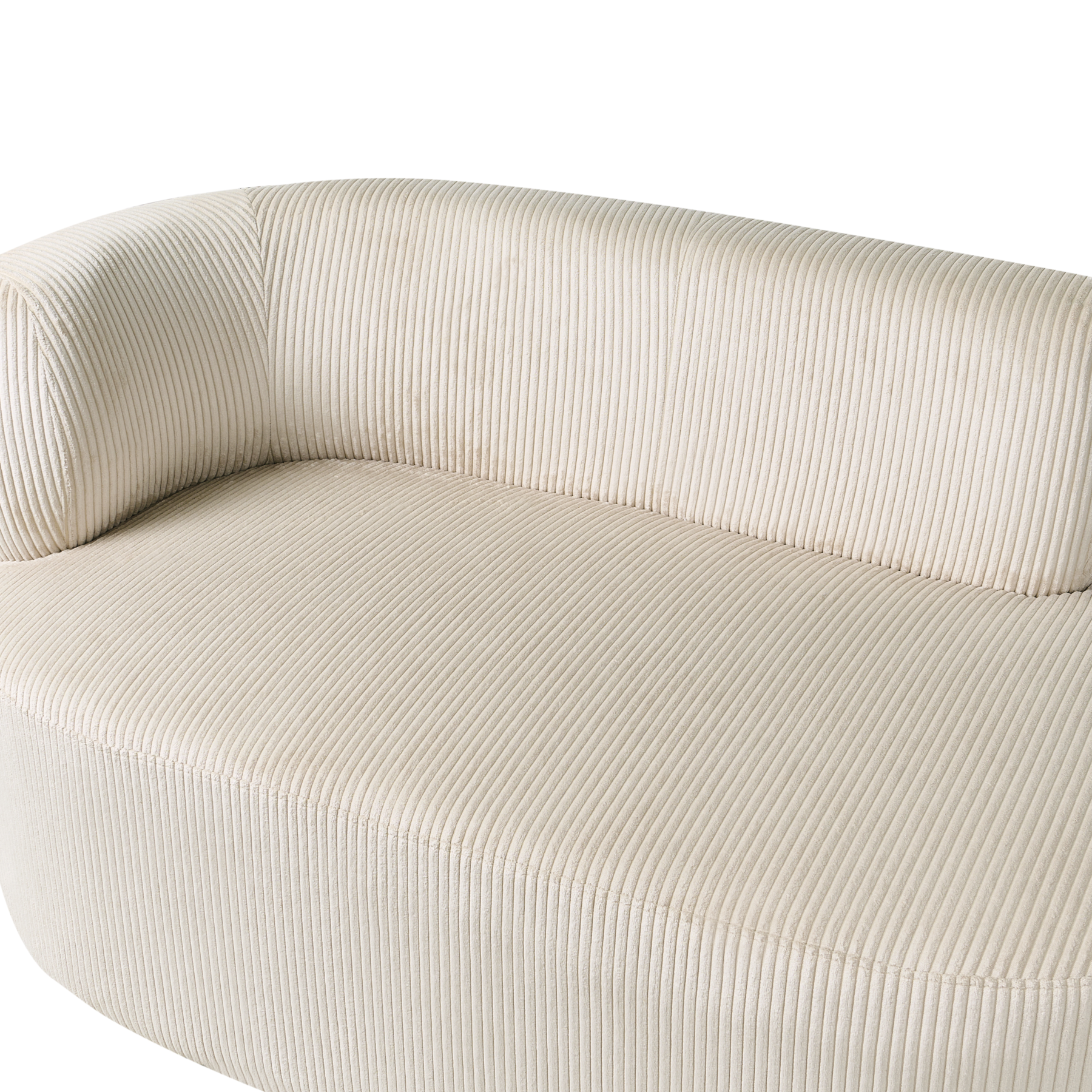 Beliani - VANVEY - Chaise longue - Beige - Linkszijdig - Corduroy