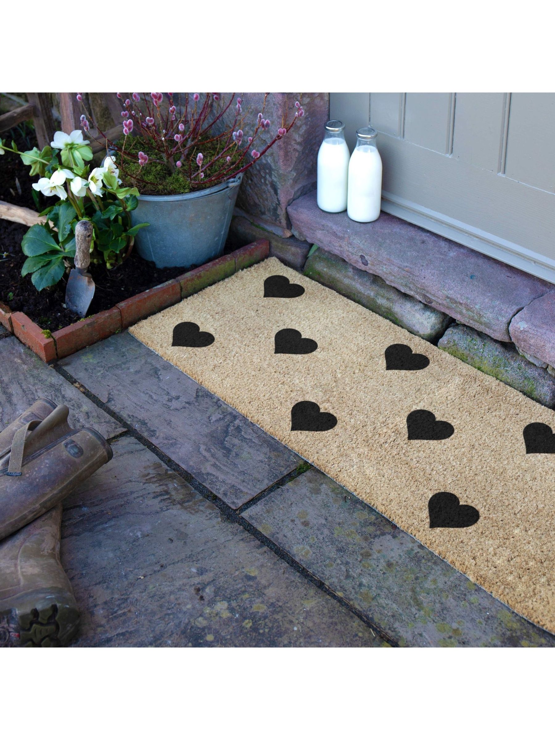 Artsy Mats Hearts Patio Doormat
