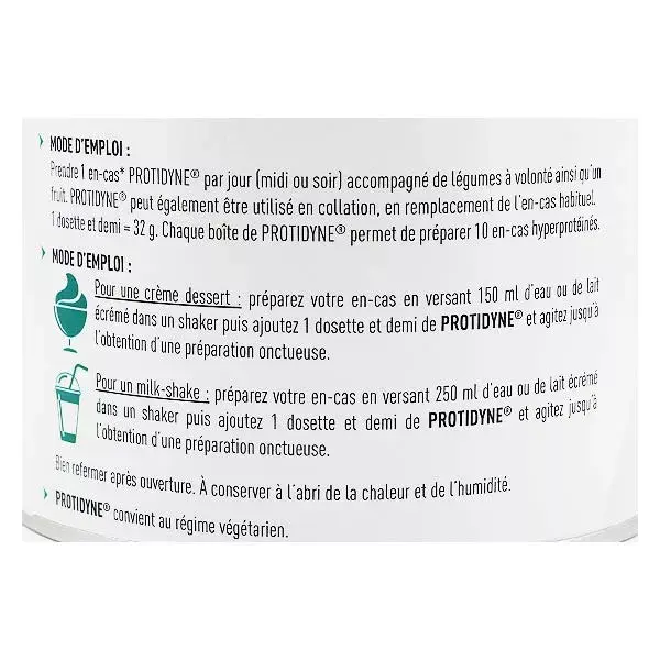 Eafit Protidyne Protéine Dynamisante Goût Vanille 320g