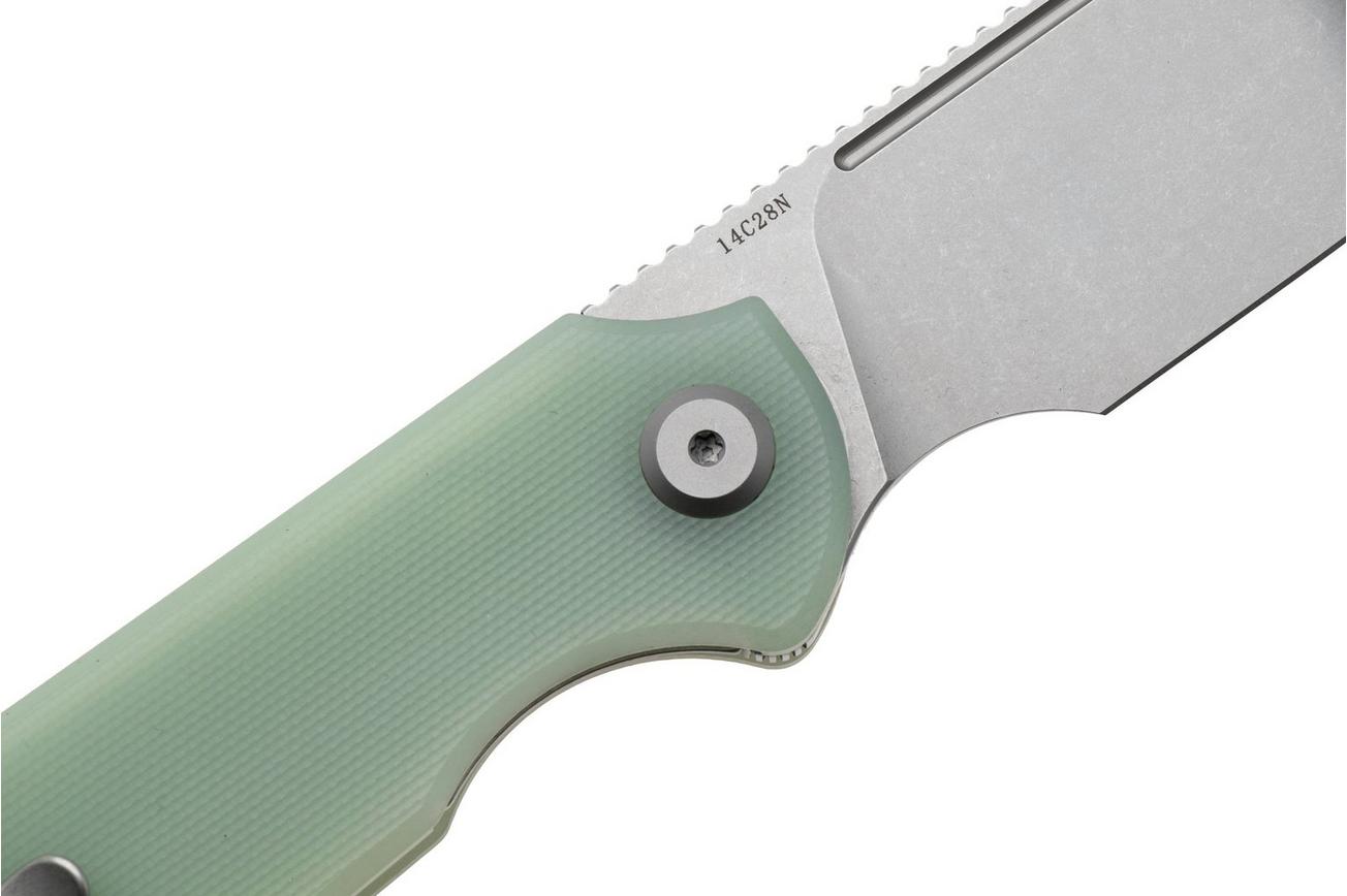 Eutektik Binary BIN-JSW-R Stonewashed 14C28N, Jade G10, zakmes