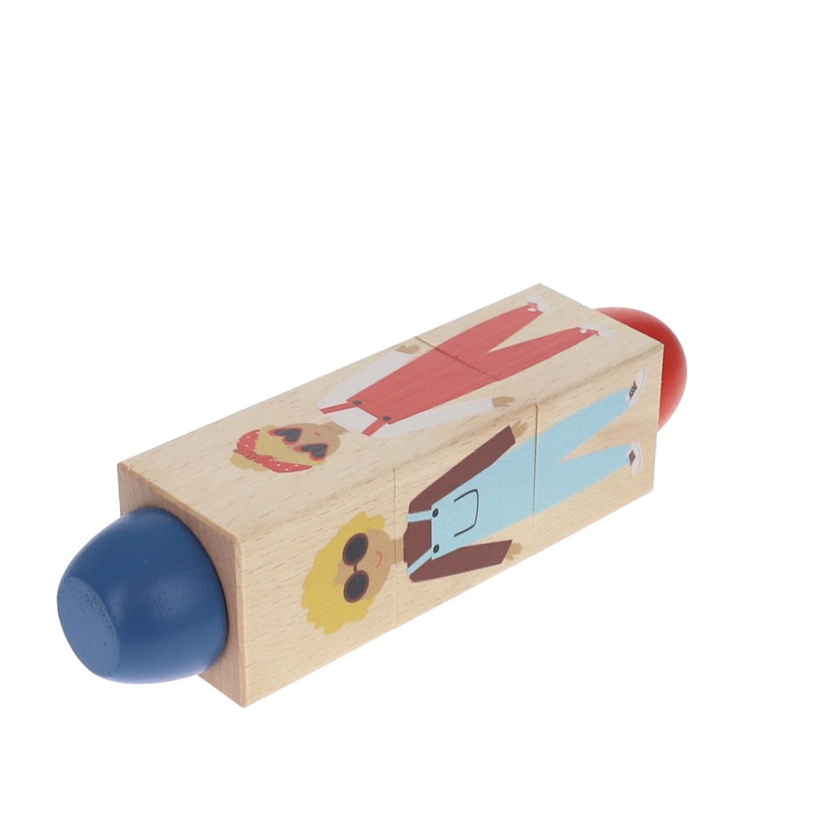 Puzzle twist en bois personnages Mercredi et Patati