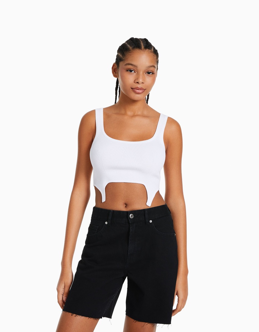Bermudas vintage em denim