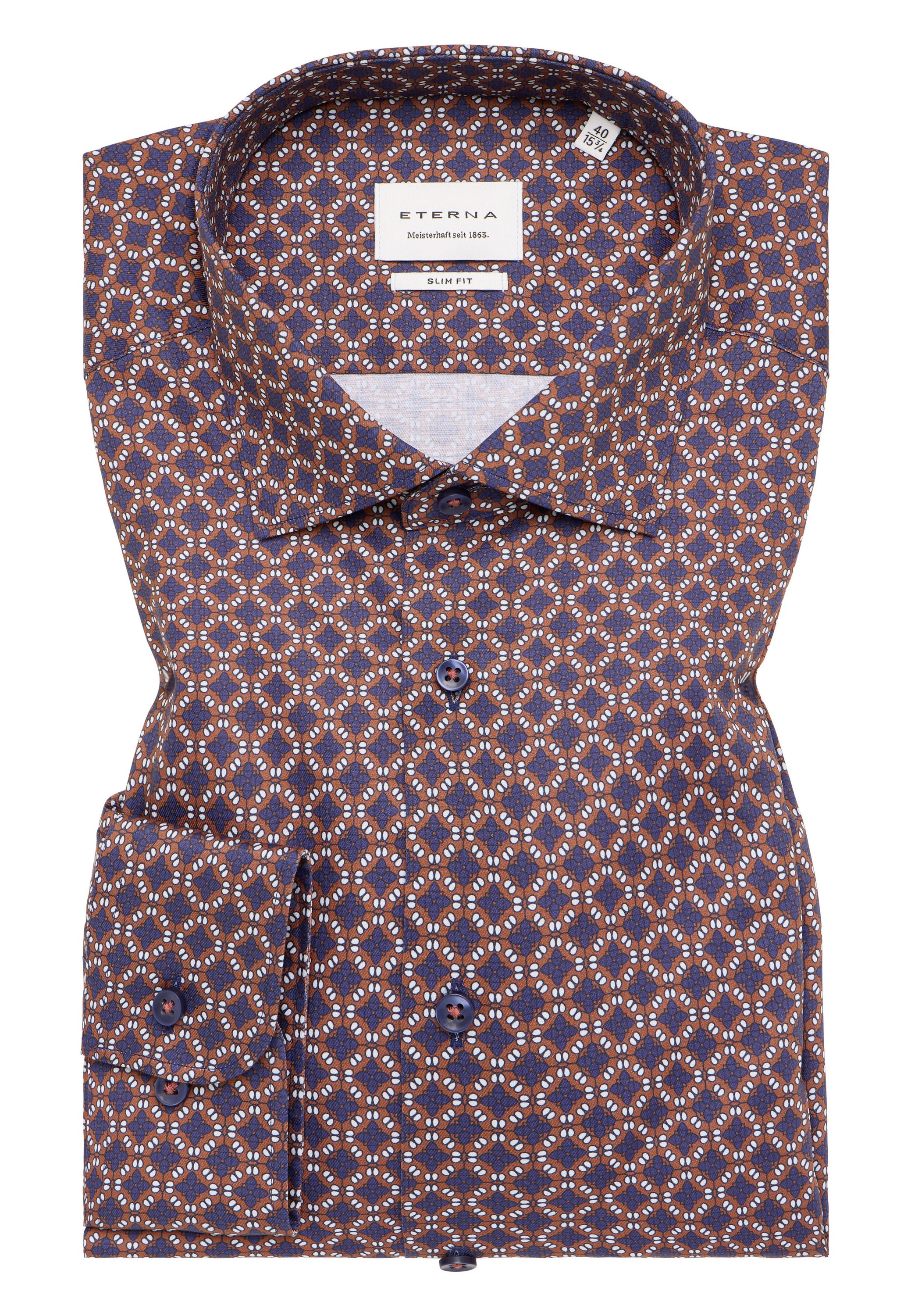 Eterna Langarmhemd »SLIM FIT«, NON IRON (bügelfrei)