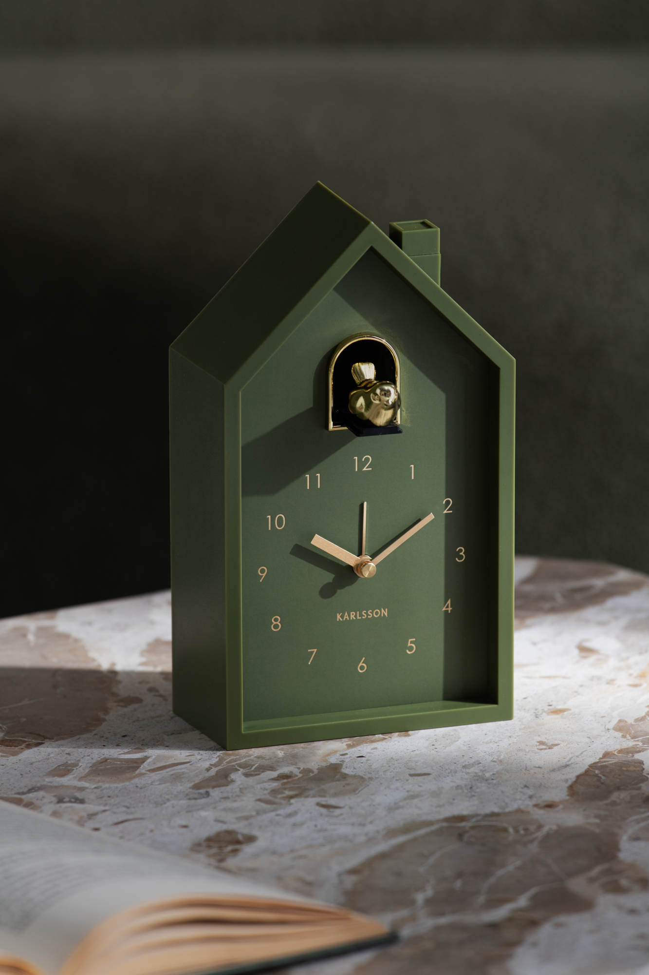 Wekker Modern Cuckoo Oro Luxegroen