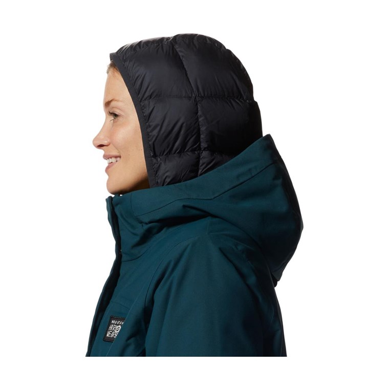 Mountain Hardwear Weather Down Parka Women Dark Marsh