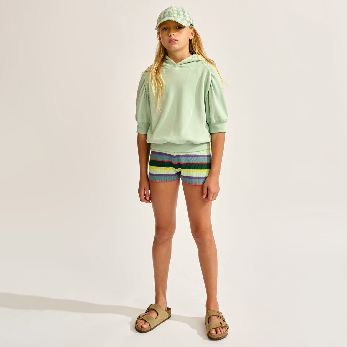 Bellerose Sweat à capuche Flounce opale