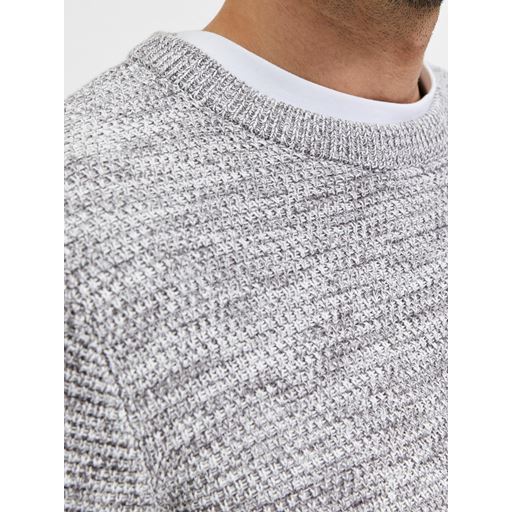 Selected Homme Vince Bubble Striktrøje, Marshmallow, XL