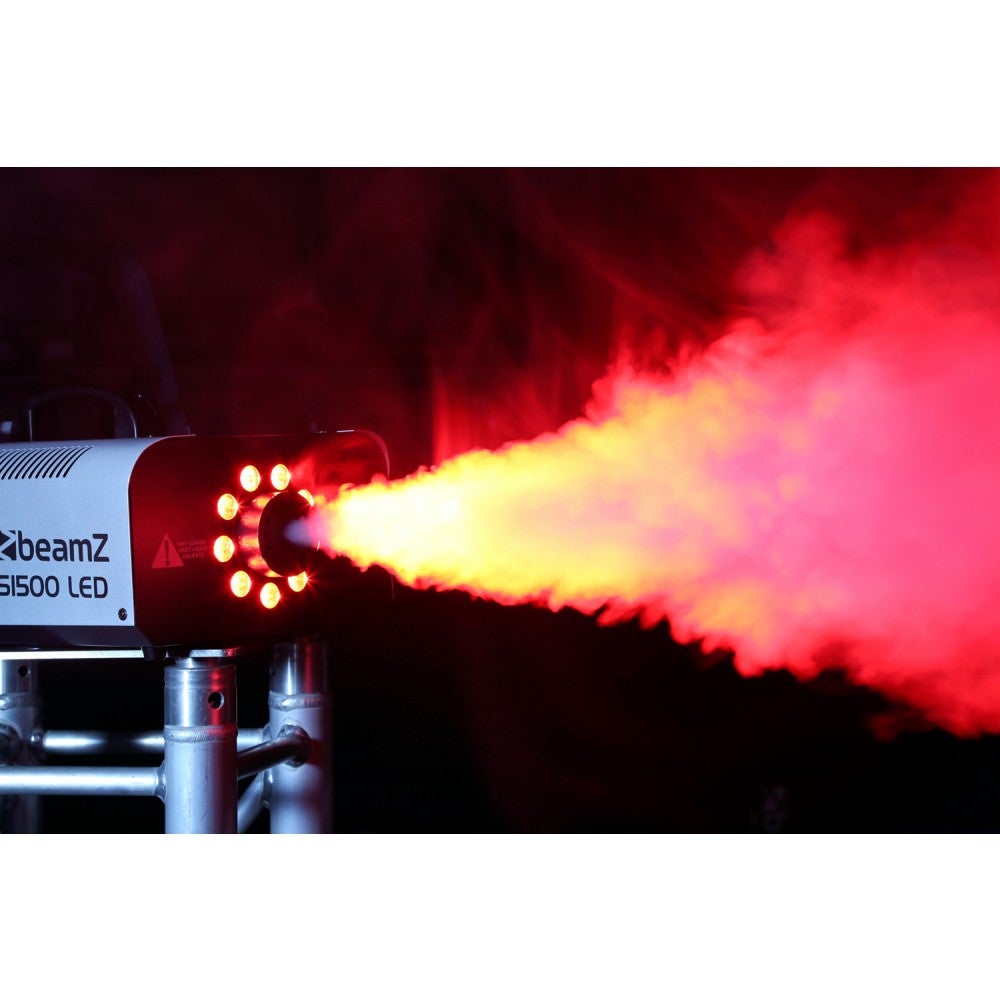 BeamZ S1500LED rookmachine met RGB LED-verlichting