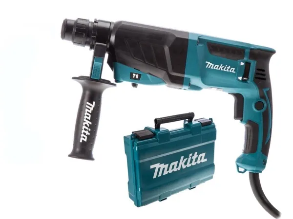MAKITA SDS-PLUS BOREHAMMER MED SMEDEMULIGHED 800W 2.4J   EKSTRA HÅNDTAG HR2630T