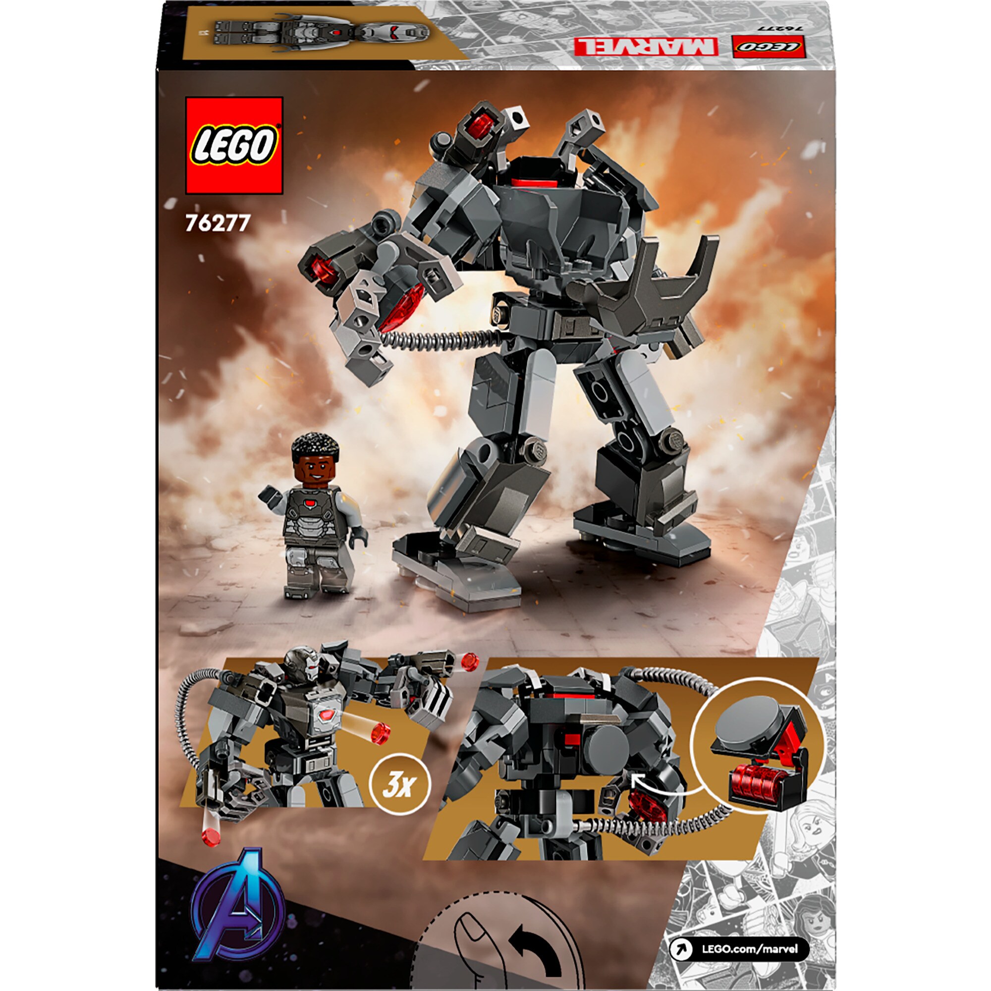 LEGO Konstruktionsspielzeug Marvel Super Heroes War Machine Mech