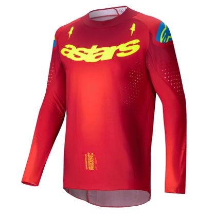 Maillot cross Alpinestars SUPERTECH - MAKER 2025 - Rouge / Jaune