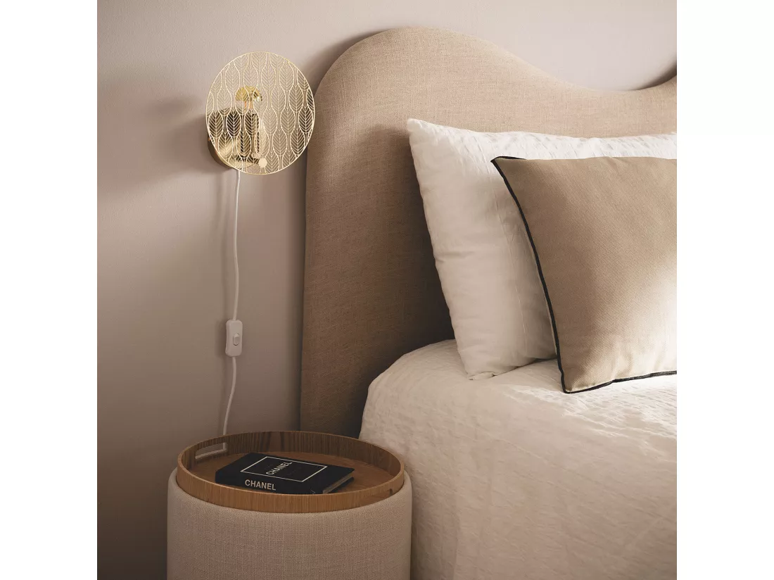 Lampe murale Métal Delly Doré