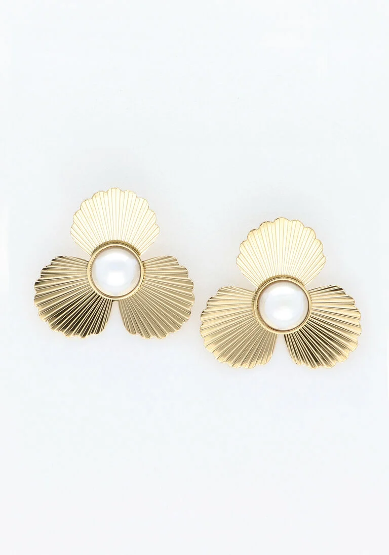 NOTRE-V gouden notre-v oorbellen earring bloom
