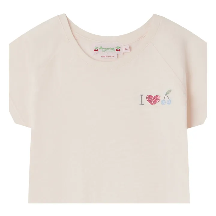 Bonpoint T-Shirt Brodé Asmae | Rose pâle