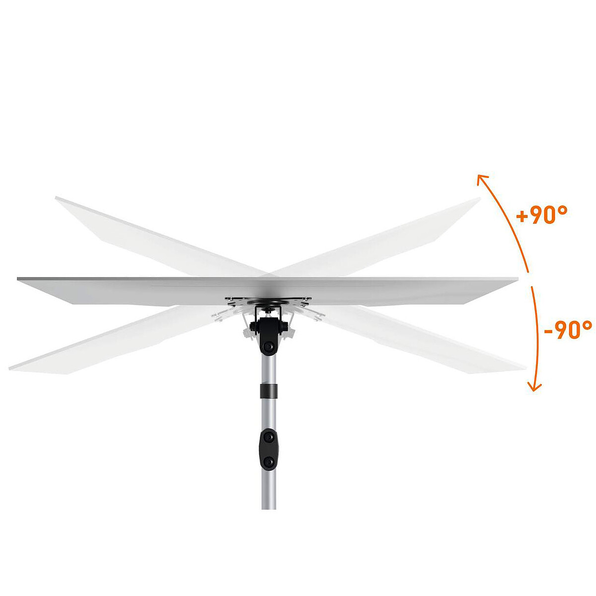 Durable Support de moniteur Select pour 1 écran avec double système de fixation