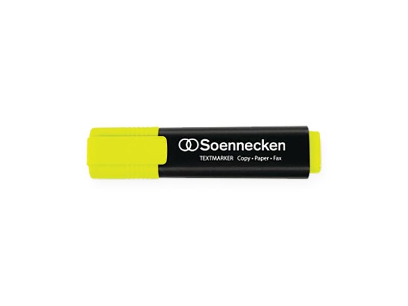 Soennecken Textmarker Gelb Textmarker mit Tinte auf Wasserbasis