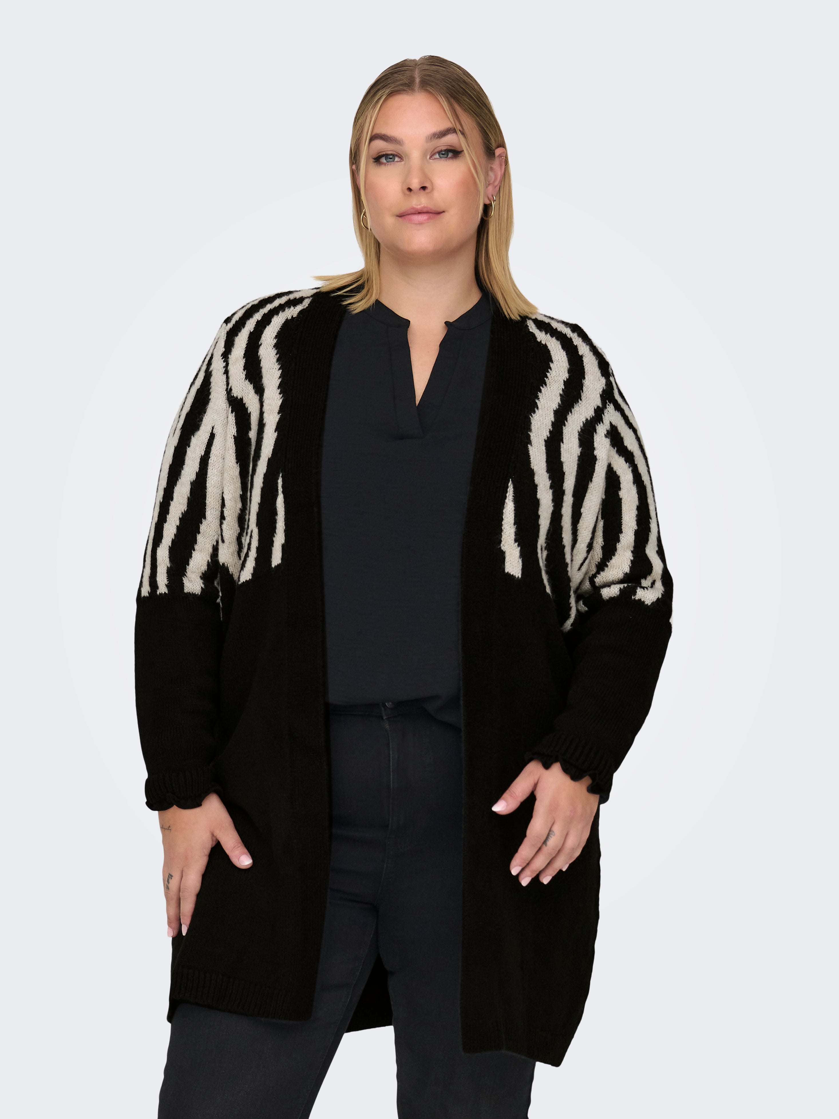 CARJADE Strickjacke Black