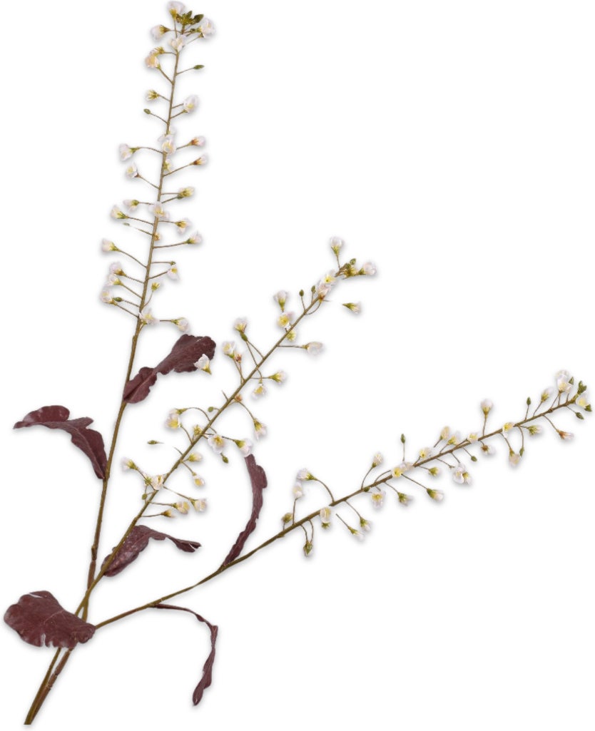 Silk-ka kunstbloem Heuchera wit 111 cm