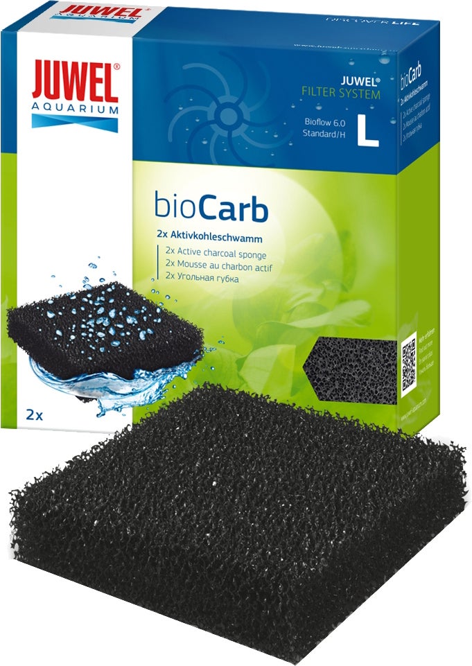 Juwel actieve koolstofspons bioCarb L 2 stuks