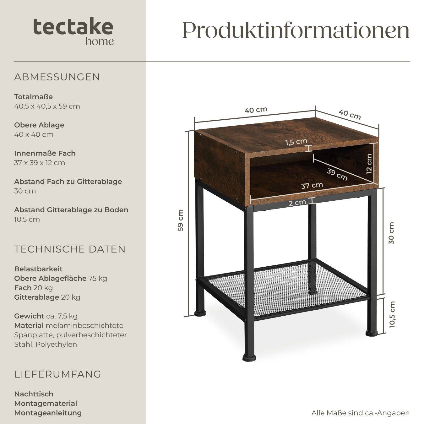 Nachttisch Harlow