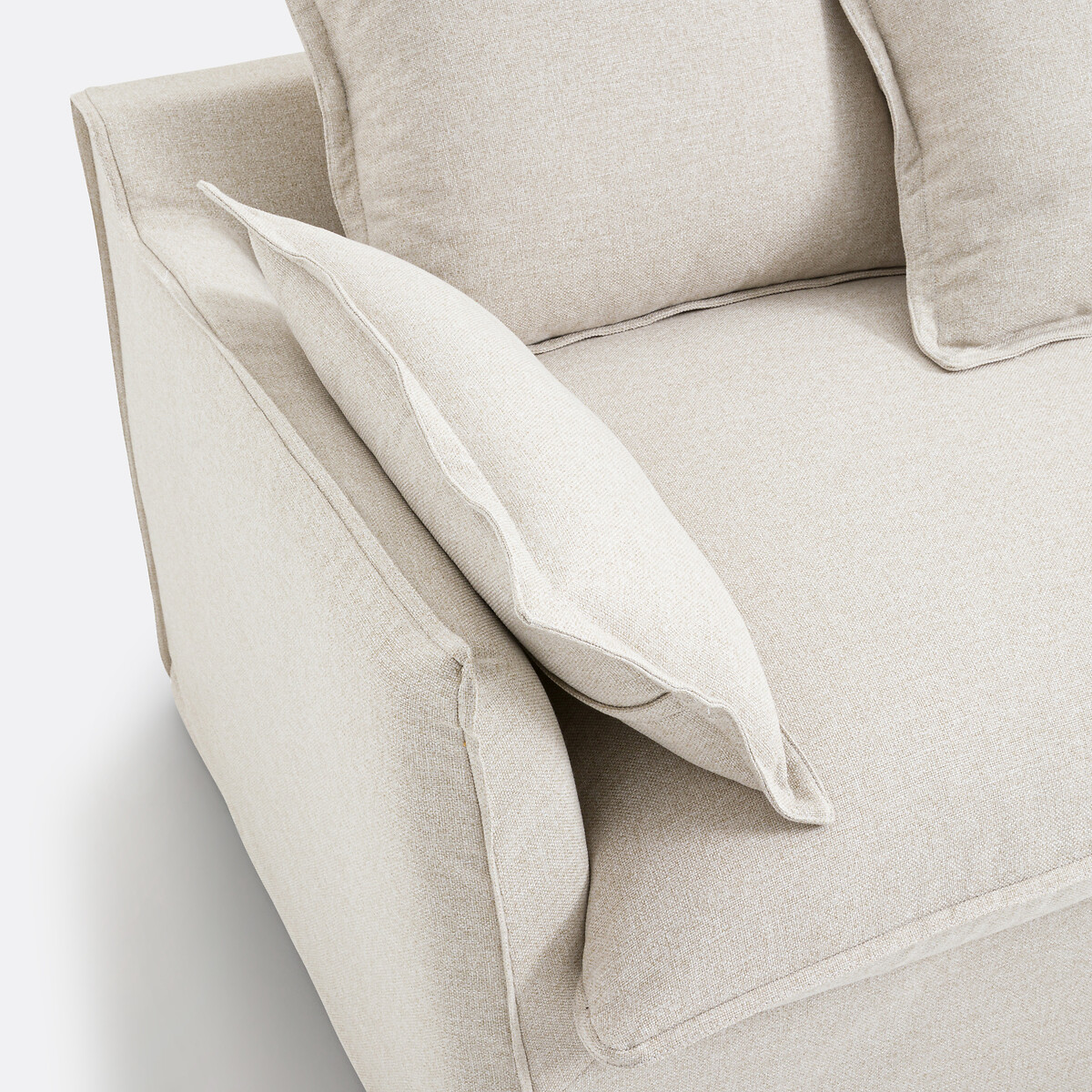 LA REDOUTE INTERIORS<br>Banqueta H14 cm, poliéster, Odna