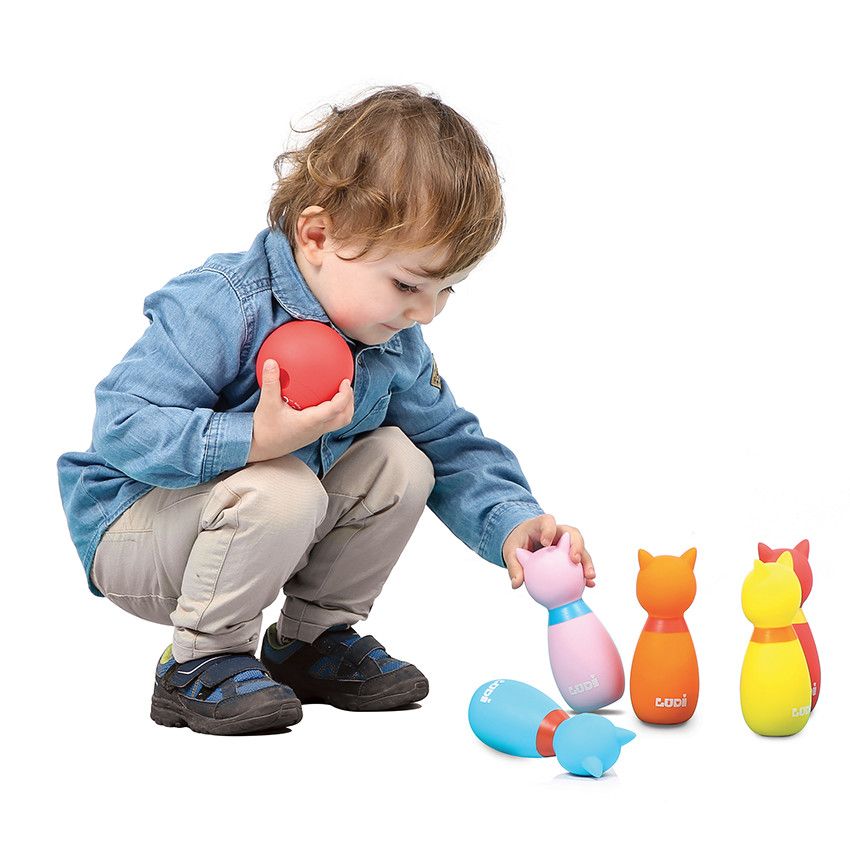 Jeu de quilles - Chat - Doré