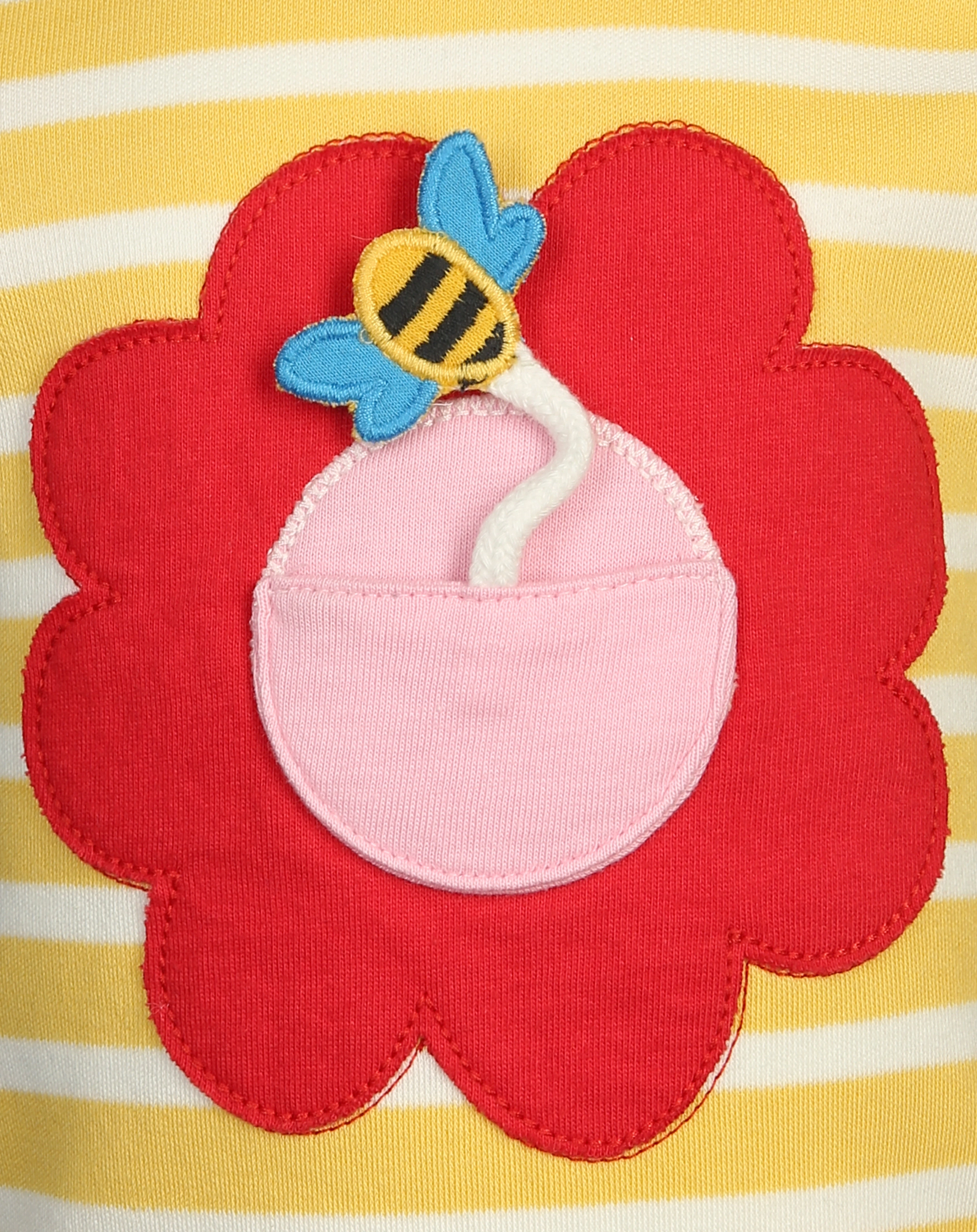 T-Shirt BOBSTER - BEE gestreift in gelb