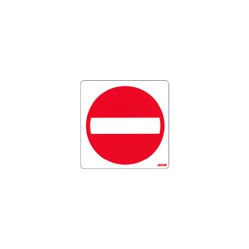 Sticker verboden toegang 10x10cm