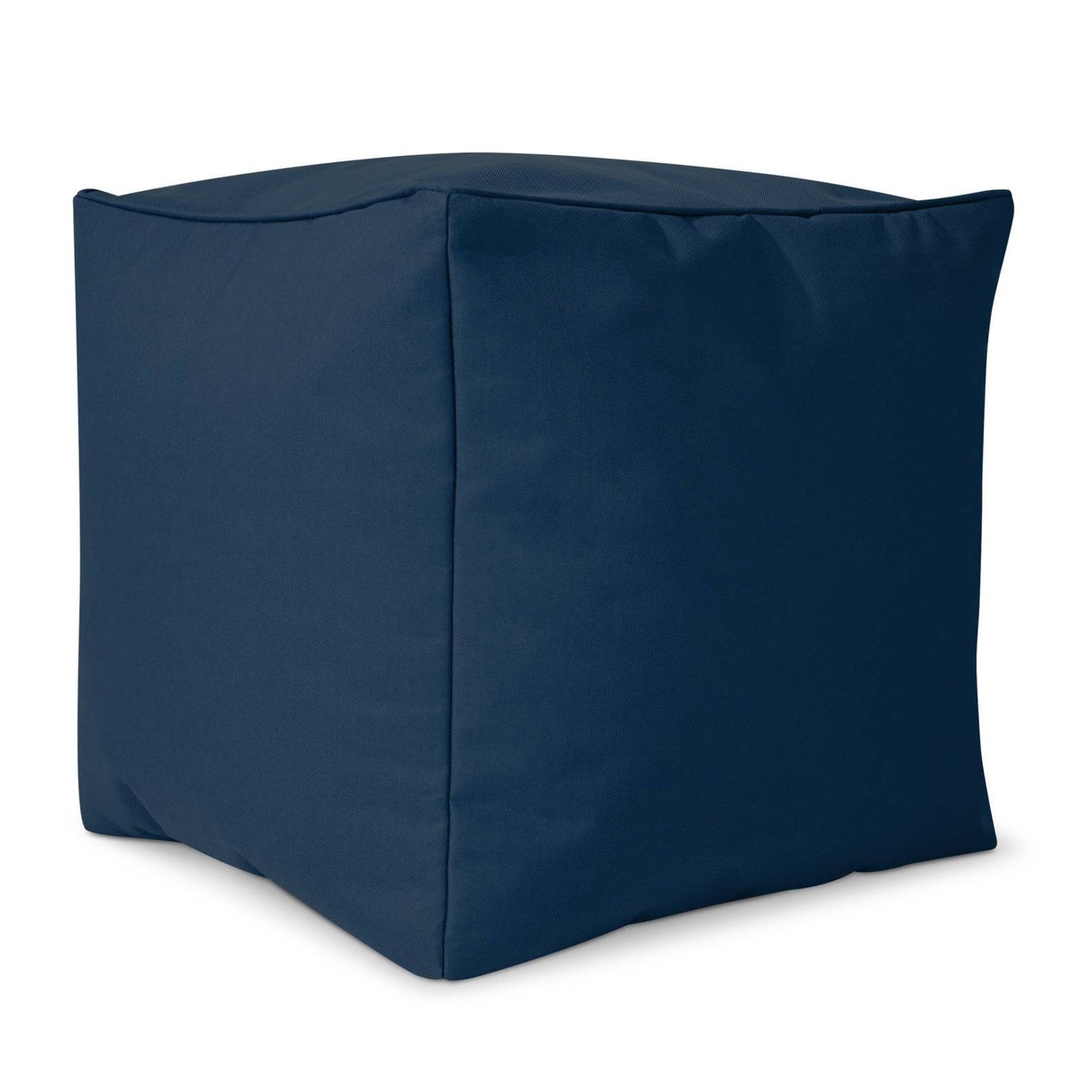 Green Bean Zitzakkruk 40x40x40cm met EPS-korrelvulling - Voetenbank Voetkussen Zitpoef voor Zitzakken - Vloerkussen voor Kinderen en Volwassenen - Voetsteun Zitkussen Zitkruk Donkerblauw
