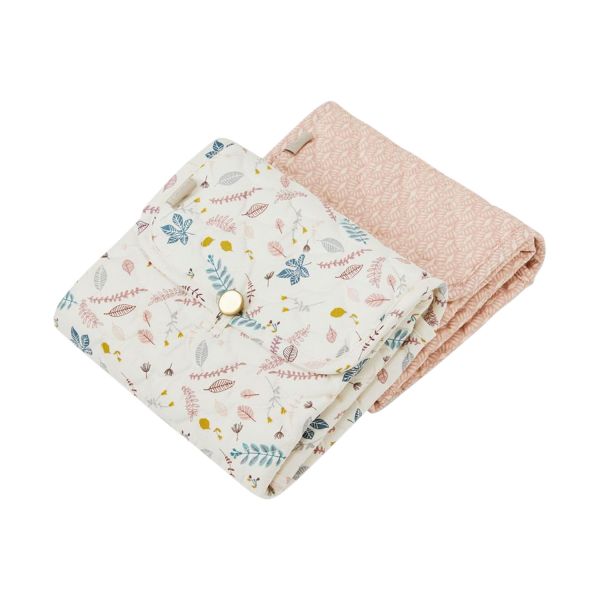 Cam Cam Pressed Leaves Quilted Verschoningsmatje Rose