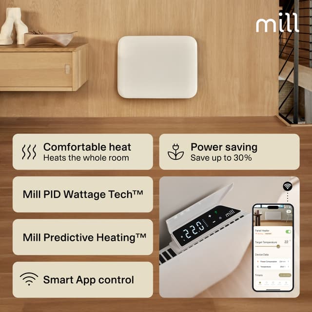 Mill Invisible Wi-Fi Gen4 panelradiator PA400WIFI4 (hvid)
