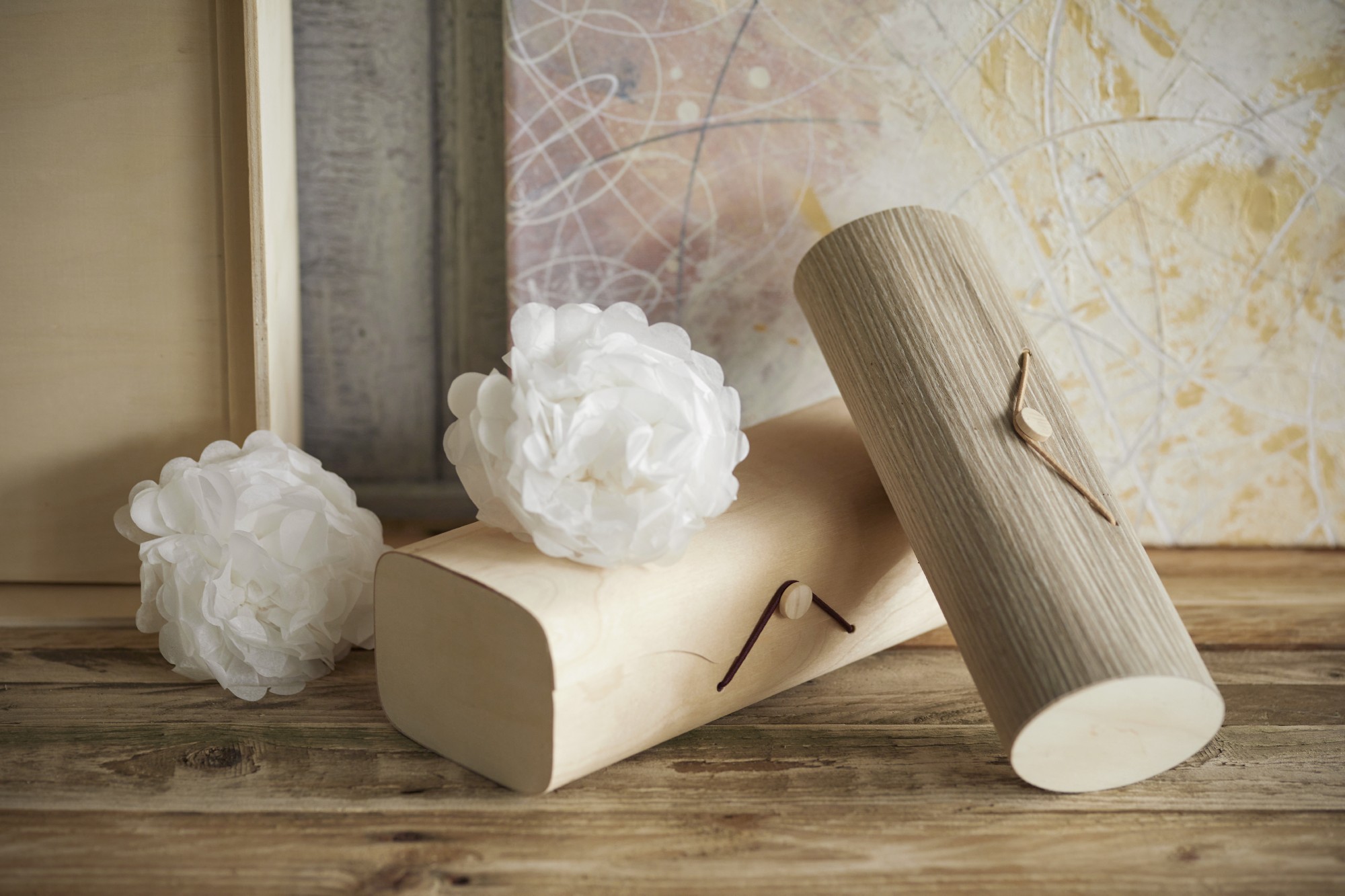 Box 'Tapiste' mit Knopfverschluss, dunkles Furnier, T 7 cm, B 25 cm, H 9 cm von fischer's lagerhaus