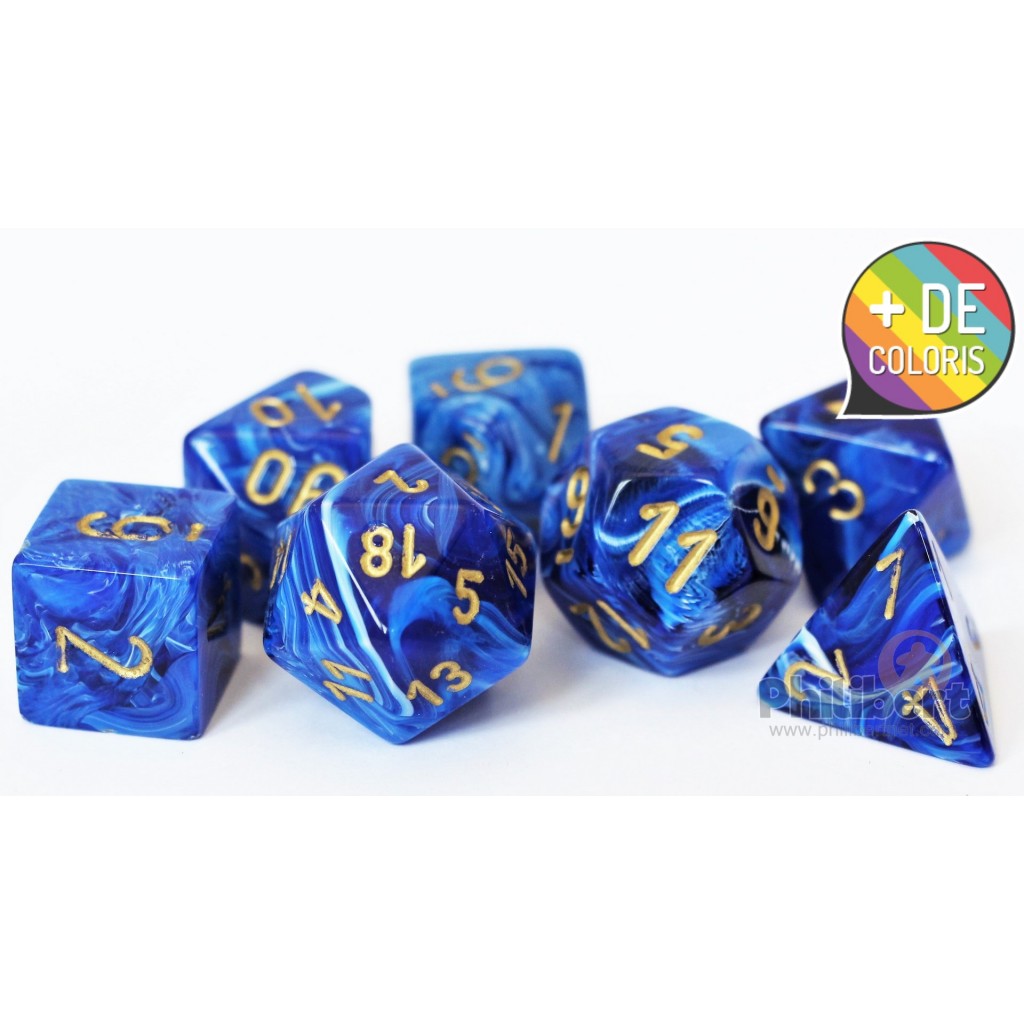 Set de 7 Dés JDR Chessex : Vortex