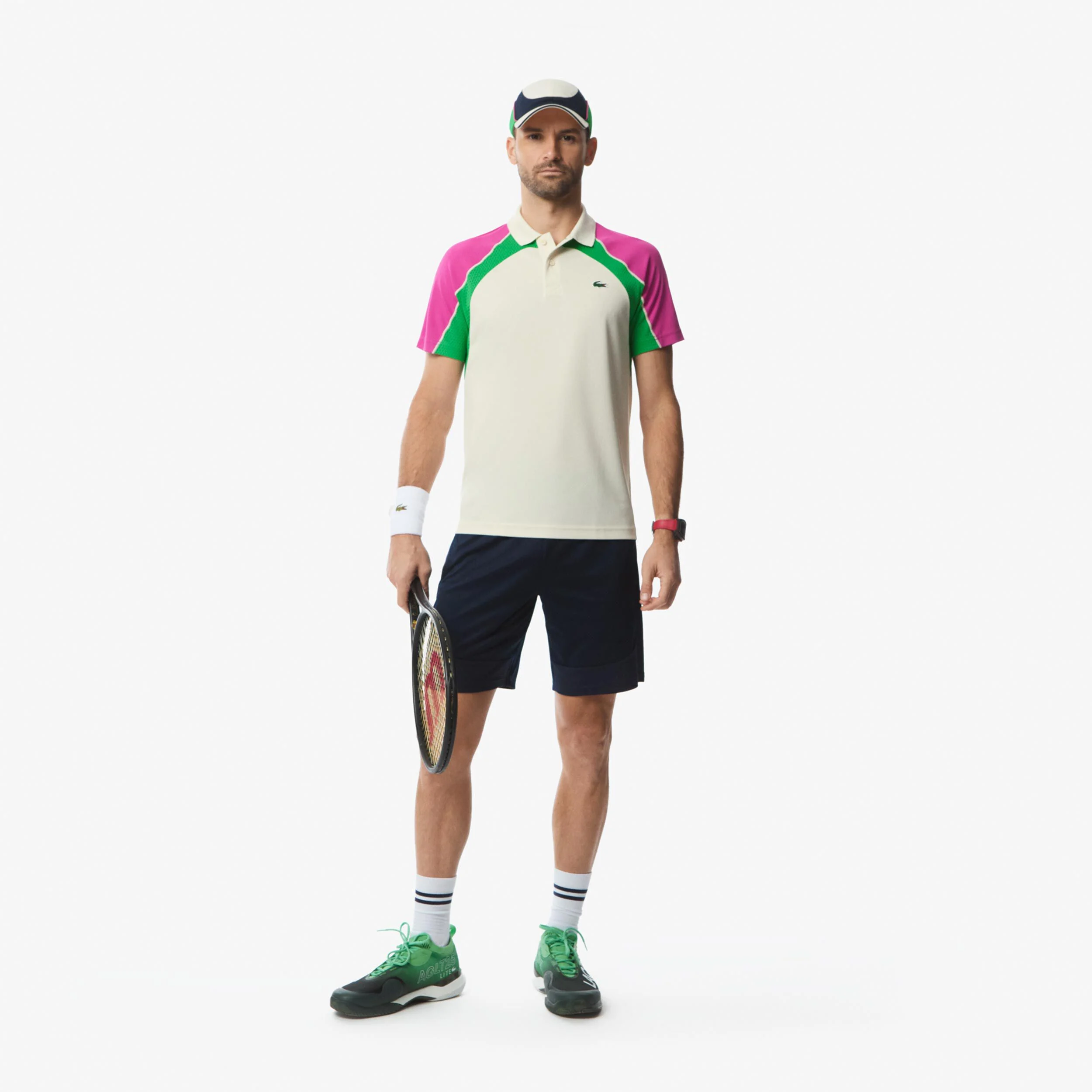 Lacoste Shorts Hommes - Bleu Foncé , Vert