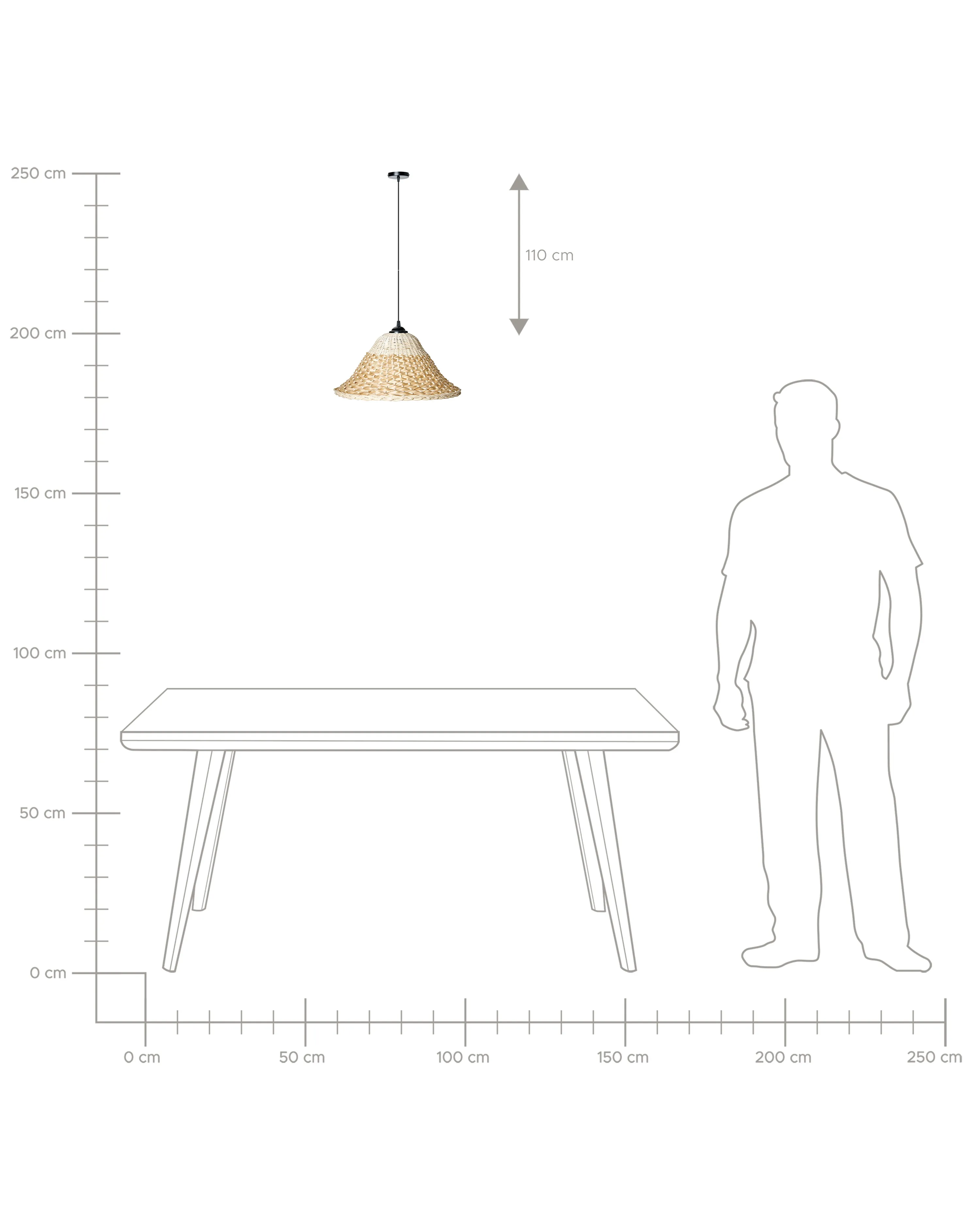 Hanglamp GUAMANI Bamboehout Natuurlijk