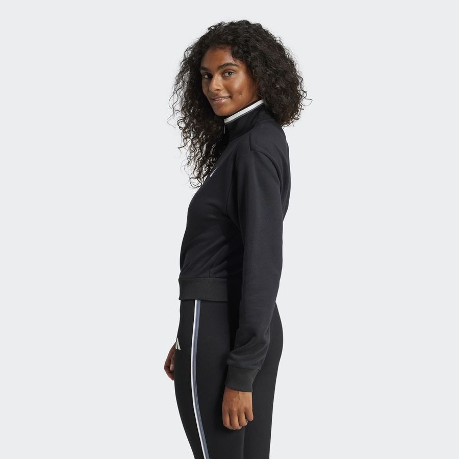 Adidas Veste de survêtement courte molleton à quart de zip Essentials Color Pop