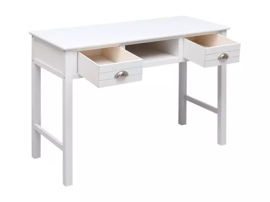 Buffet Blanc 108x45x76 cm Bois de Paulownia massif