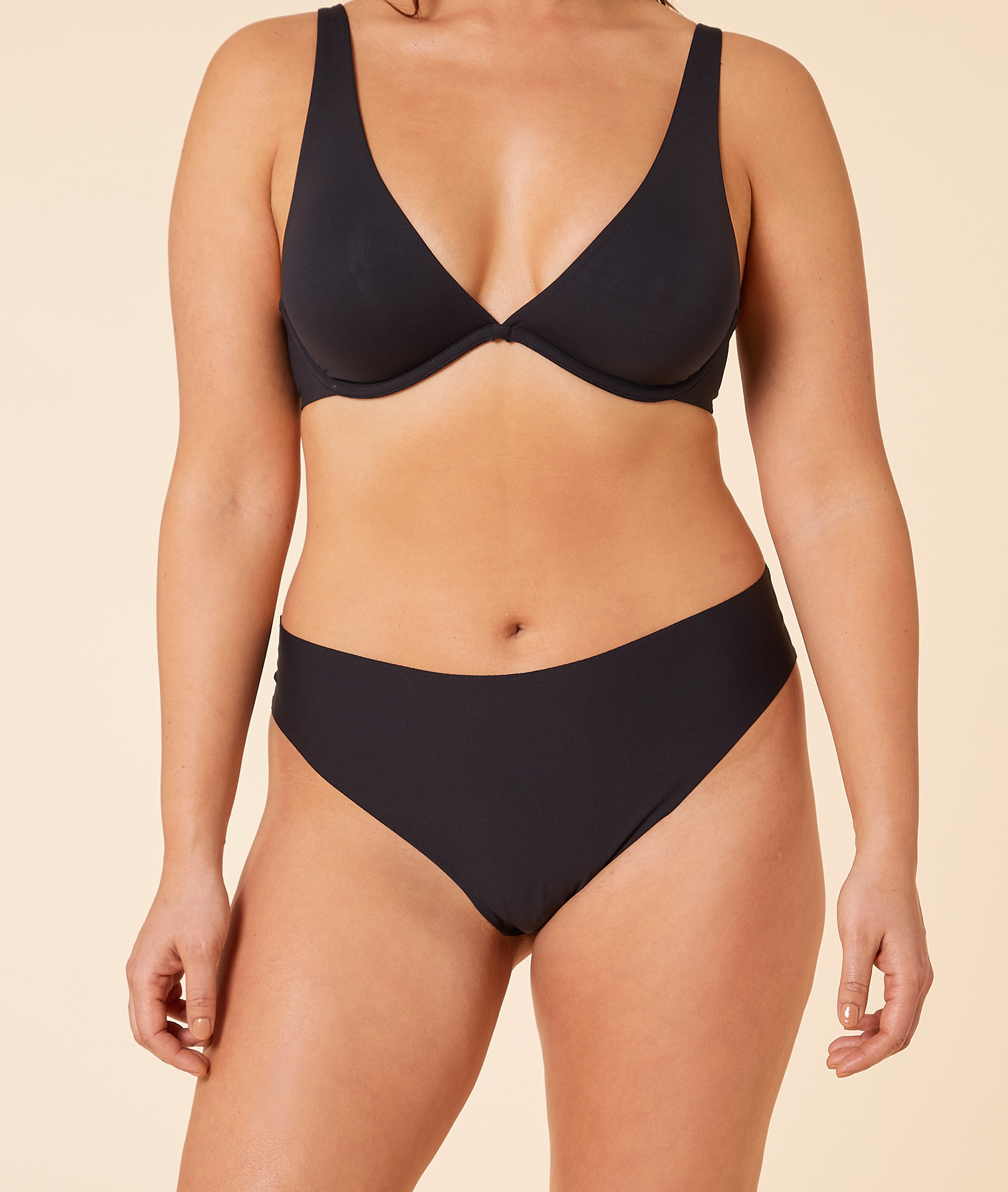Tanga high leg en microfibre
