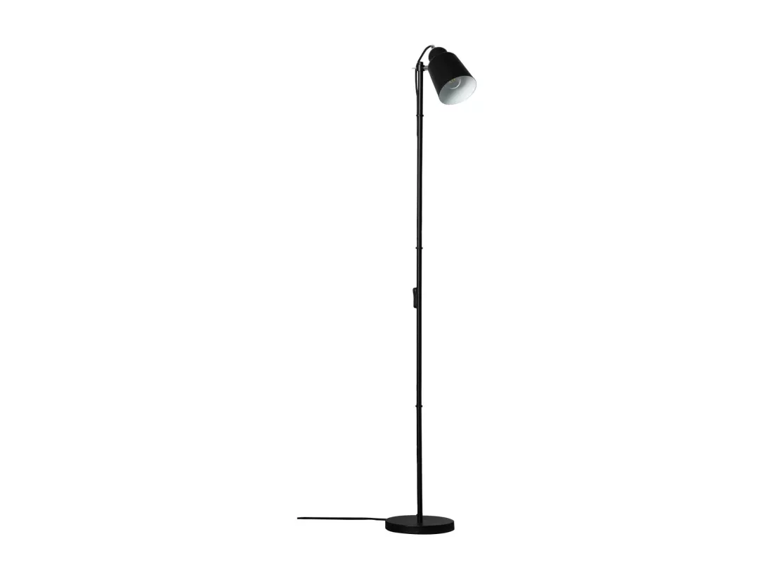 Lampadaire intérieur métal noir H 145cm Rémi