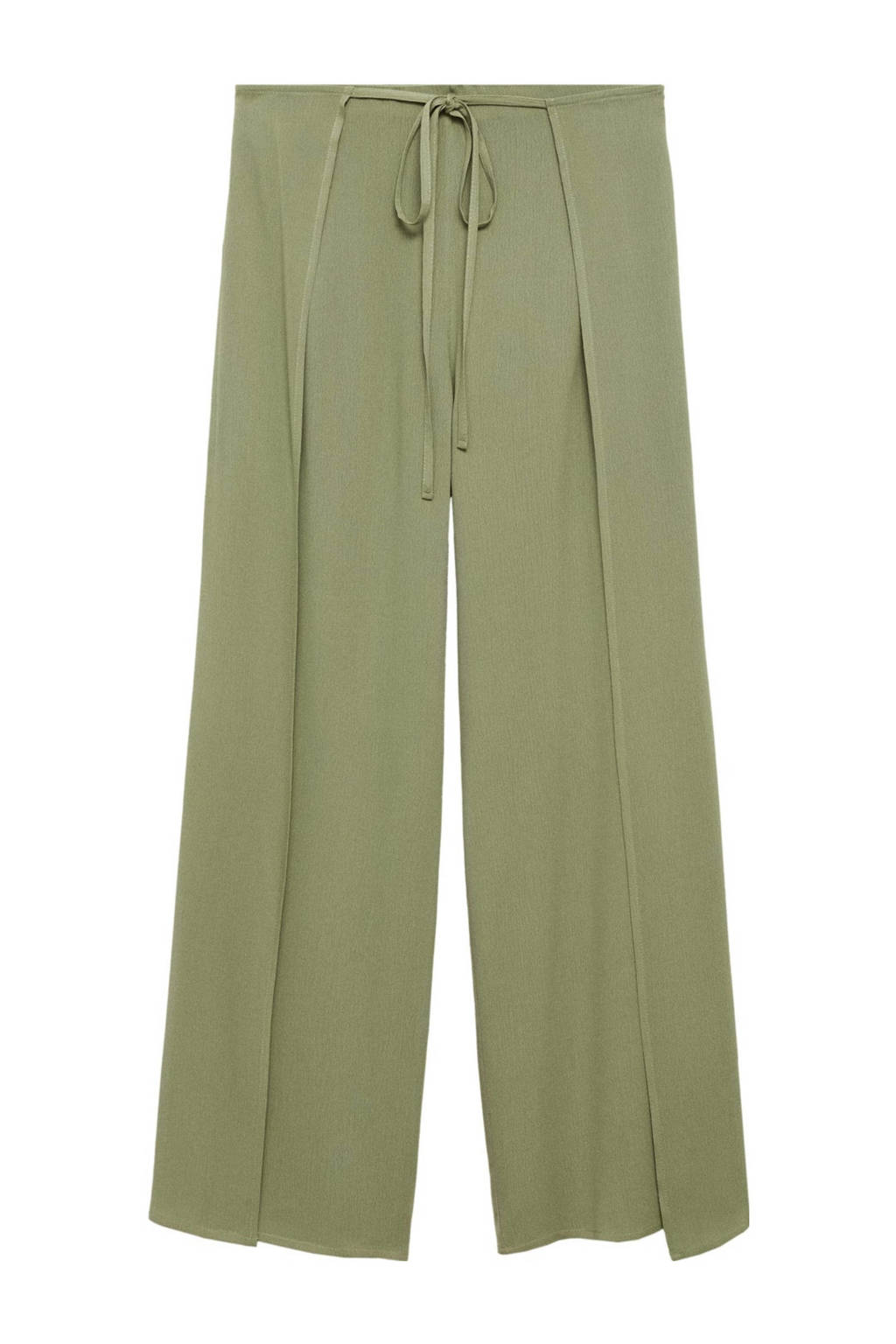 MANGO TEEN wide leg broek beige - kaki