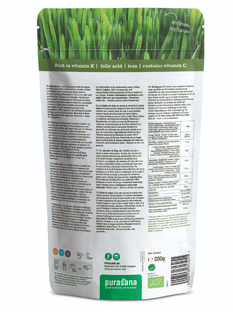 Purasana Vegan Wheat Grass Raw Powder 200GR